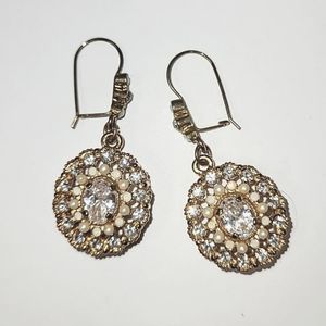 🦋 CRYSTAL, FAUX OPAL & FAUX SEED PEARL EARRINGS